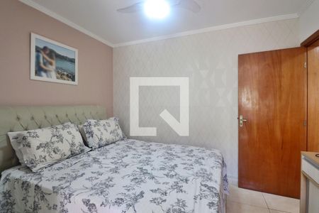 Suíte - Quarto 1 de apartamento à venda com 3 quartos, 82m² em Vila Camilópolis, Santo André