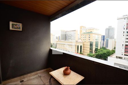 VarandaVaranda da Sala de apartamento à venda com 3 quartos, 90m² em Lourdes, Belo Horizonte