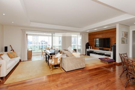 Sala de apartamento à venda com 3 quartos, 130m² em Cidade Monções, São Paulo