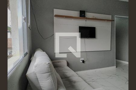 Sala de apartamento para alugar com 2 quartos, 80m² em Vila Maia, Guarujá