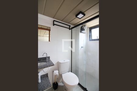 Banheiro Social de kitnet/studio para alugar com 1 quarto, 45m² em Vila Jordanopolis, São Bernardo do Campo