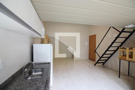 Sala/Cozinha de kitnet/studio para alugar com 1 quarto, 45m² em Vila Jordanopolis, São Bernardo do Campo