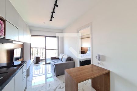 Sala e Cozinha de apartamento para alugar com 1 quarto, 28m² em Vila Independência, São Paulo