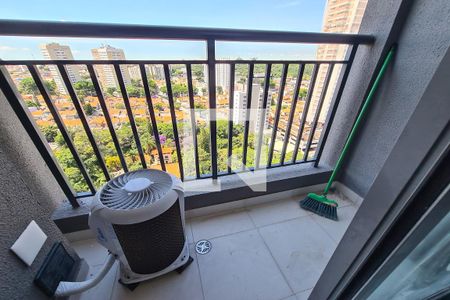 Varanda da Sala de apartamento para alugar com 1 quarto, 28m² em Vila Independência, São Paulo