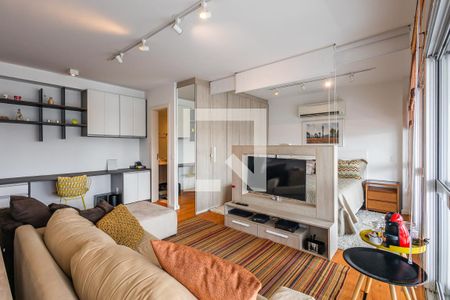 Sala de apartamento para alugar com 1 quarto, 58m² em Pinheiros, São Paulo