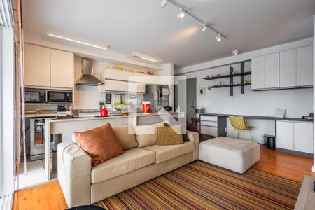 Sala de apartamento para alugar com 1 quarto, 58m² em Pinheiros, São Paulo