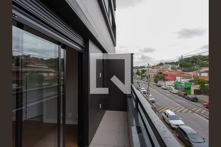 Varanda da Suíte de apartamento à venda com 1 quarto, 55m² em São José, Belo Horizonte