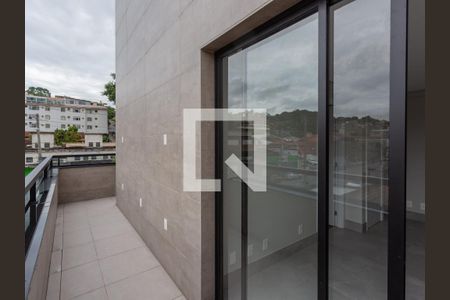 Varanda de apartamento à venda com 1 quarto, 57m² em São José, Belo Horizonte
