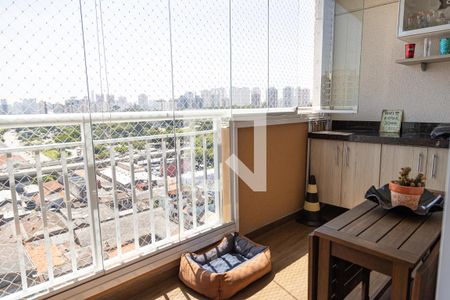 Varanda da Sala de apartamento à venda com 2 quartos, 53m² em Mooca, São Paulo