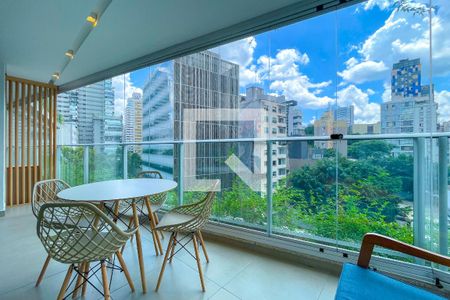 Varanda de apartamento à venda com 1 quarto, 97m² em Cerqueira César, São Paulo