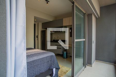 Varanda da Sala/Quarto de apartamento para alugar com 1 quarto, 38m² em Consolação, São Paulo