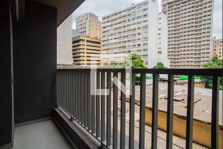 Varanda da Sala/Quarto de apartamento para alugar com 1 quarto, 38m² em Consolação, São Paulo