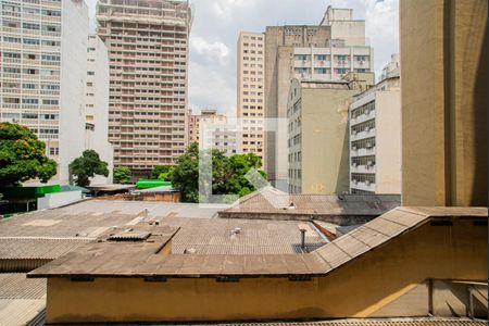 Varanda da Sala/Quarto - Vista de apartamento para alugar com 1 quarto, 38m² em Consolação, São Paulo
