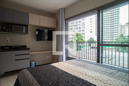 Sala/Quarto de apartamento para alugar com 1 quarto, 38m² em Consolação, São Paulo