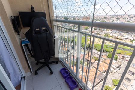 Varanda da Sala de apartamento à venda com 1 quarto, 32m² em Vila Penteado, São Paulo