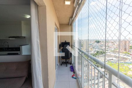 Varanda da Sala de apartamento para alugar com 1 quarto, 32m² em Vila Penteado, São Paulo