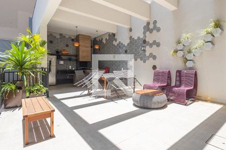 Studio para alugar com 25m², 1 quarto e sem vagaChurrasqueira