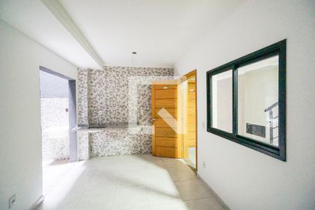 Sala e cozinha de apartamento à venda com 1 quarto, 35m² em Vila Carrao, São Paulo