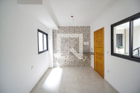 Sala e cozinha de apartamento à venda com 1 quarto, 36m² em Vila Carrao, São Paulo