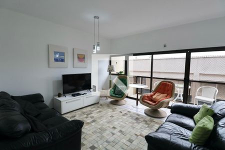 Sala de apartamento para alugar com 5 quartos, 200m² em Jardim Praiano, Guarujá