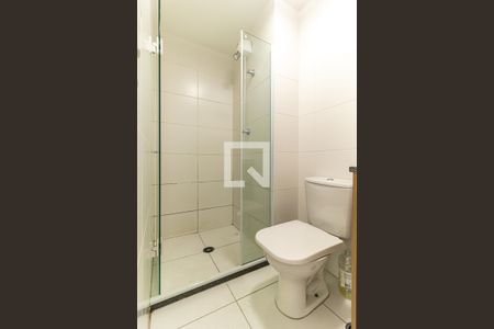 Banheiro da Suíte de apartamento para alugar com 1 quarto, 28m² em República, São Paulo