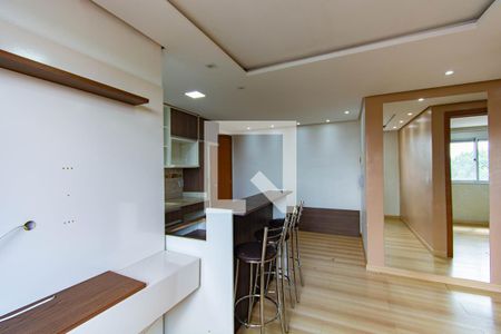 Sala/cozinha   de apartamento para alugar com 2 quartos, 46m² em Marechal Rondon, Canoas