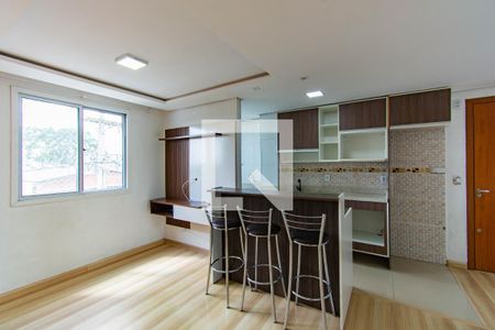 Sala/cozinha   de apartamento para alugar com 2 quartos, 46m² em Marechal Rondon, Canoas