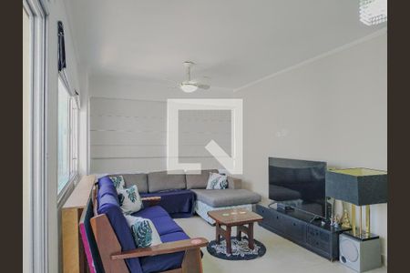 Sala de apartamento para alugar com 3 quartos, 135m² em Pitangueiras, Guarujá