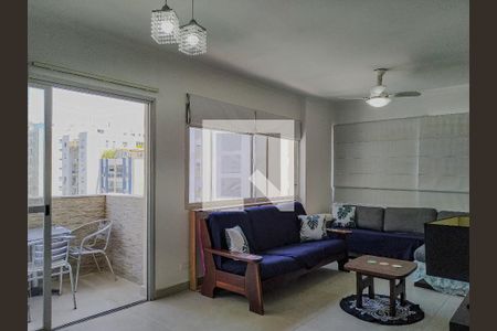 Sala de apartamento para alugar com 3 quartos, 135m² em Pitangueiras, Guarujá