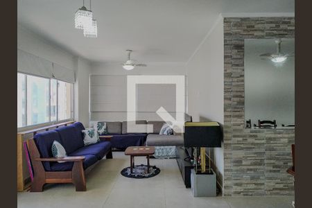 Sala de apartamento para alugar com 3 quartos, 135m² em Pitangueiras, Guarujá