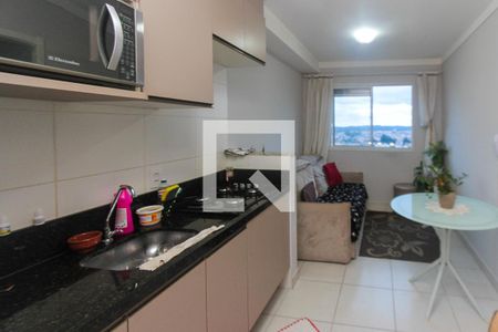 Cozinha de apartamento à venda com 1 quarto, 27m² em Jardim Planalto, São Paulo