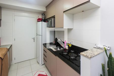 Cozinha de apartamento à venda com 1 quarto, 27m² em Jardim Planalto, São Paulo