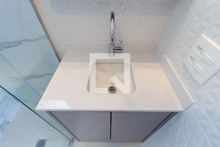 Detalhe - Banheiro de apartamento para alugar com 1 quarto, 19m² em Brás, São Paulo