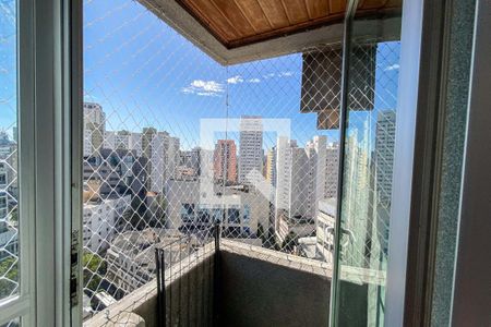 Varanda da Sala de apartamento à venda com 1 quarto, 37m² em Liberdade, São Paulo