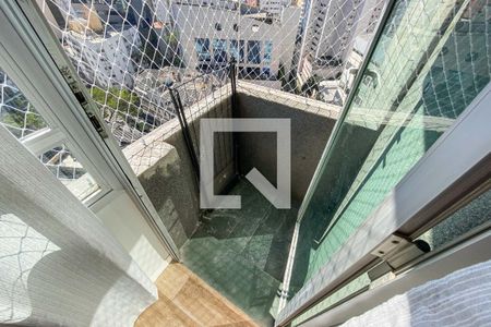 Varanda da Sala de apartamento à venda com 1 quarto, 37m² em Liberdade, São Paulo
