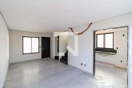 Sala  de casa de condomínio à venda com 4 quartos, 123m² em Ouro Preto, Belo Horizonte