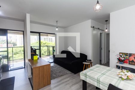 Sala/Cozinha de apartamento à venda com 2 quartos, 62m² em Vila Olímpia, São Paulo