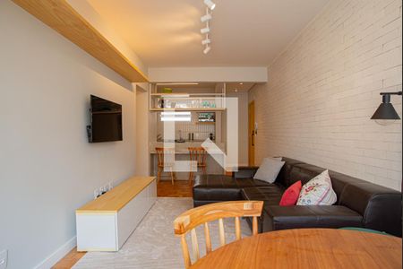 Sala de apartamento à venda com 2 quartos, 80m² em Jardim Paulista, São Paulo