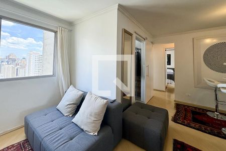 Sala de apartamento para alugar com 2 quartos, 90m² em Vila Nova Conceição, São Paulo