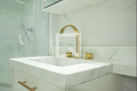 Banheiro de kitnet/studio à venda com 1 quarto, 31m² em Vila Clementino, São Paulo