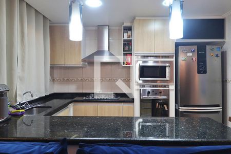 Cozinha de casa para alugar com 2 quartos, 95m² em Vila Alto de Santo André, Santo André