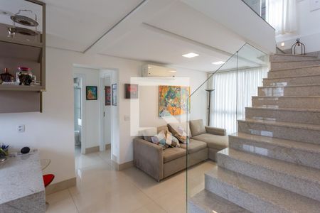 Sala de apartamento à venda com 2 quartos, 120m² em Gutierrez, Belo Horizonte