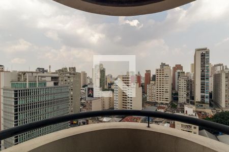 Varanda da Sala de apartamento para alugar com 1 quarto, 48m² em Santa Cecilia, São Paulo
