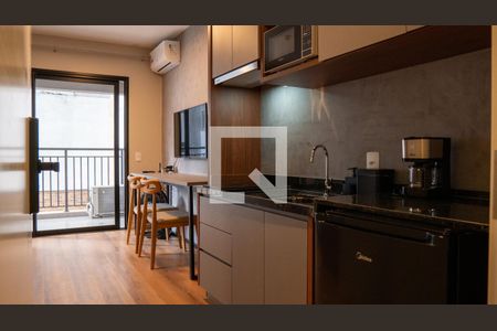 Studio à venda com 28m², 1 quarto e sem vagaCozinha