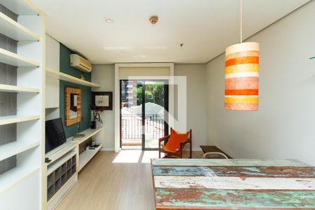 Sala/Cozinha de apartamento à venda com 1 quarto, 42m² em Itaim Bibi, São Paulo