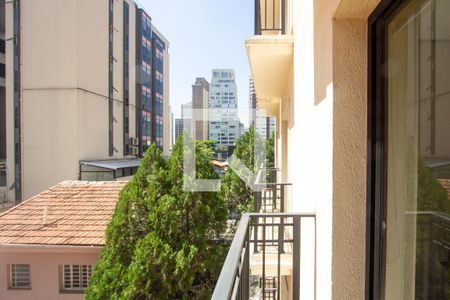 Varanda da Sala de apartamento para alugar com 1 quarto, 42m² em Itaim Bibi, São Paulo