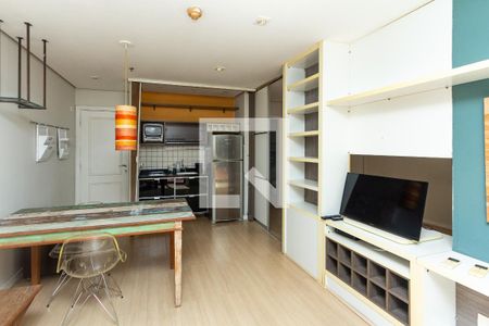Sala/Cozinha de apartamento à venda com 1 quarto, 42m² em Itaim Bibi, São Paulo