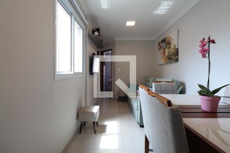 Sala de apartamento à venda com 2 quartos, 86m² em Campestre, Santo André