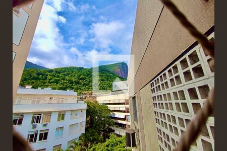 Varanda vista Cristo de apartamento para alugar com 2 quartos, 69m² em Jardim Botânico, Rio de Janeiro