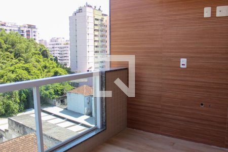 Varanda de apartamento à venda com 2 quartos, 67m² em Botafogo, Rio de Janeiro